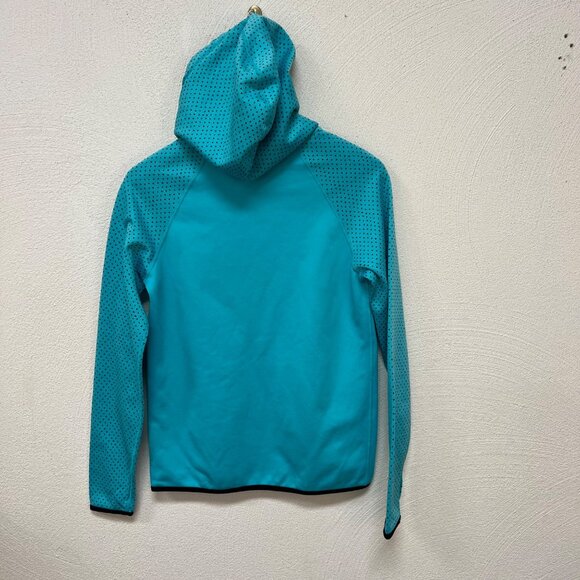 Nike Dri Fit Women's Turquoise Hooded Sweatshirt Size XS - Picture 4 of 4